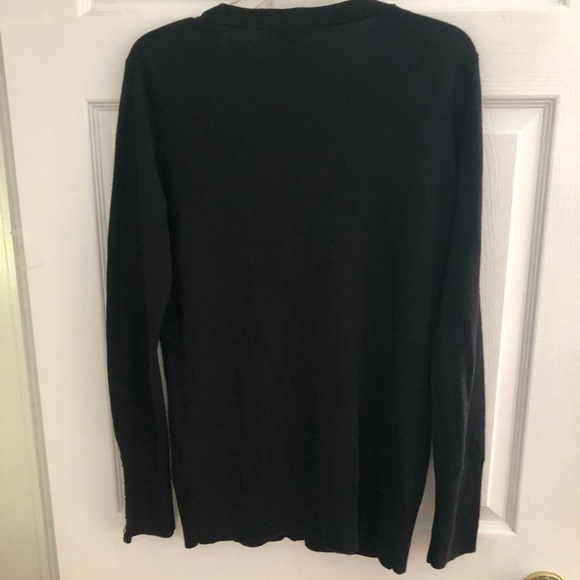 Cashmere Cotton Blend  button-up v-neck cardigan - Alfred Sung pure - Picture 8 of 12